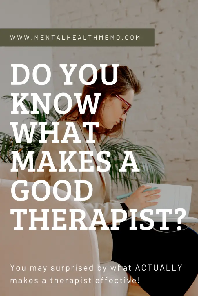 Pin: What makes a good therapist