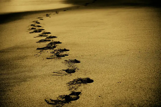 Footsteps in Sand, journey