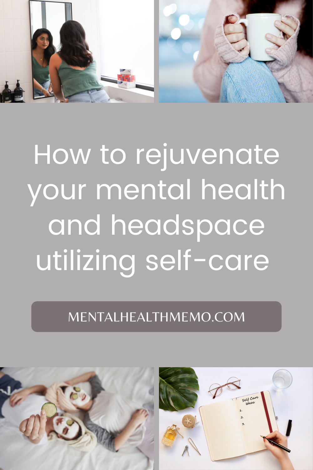 Pin: self-care to improve mental health