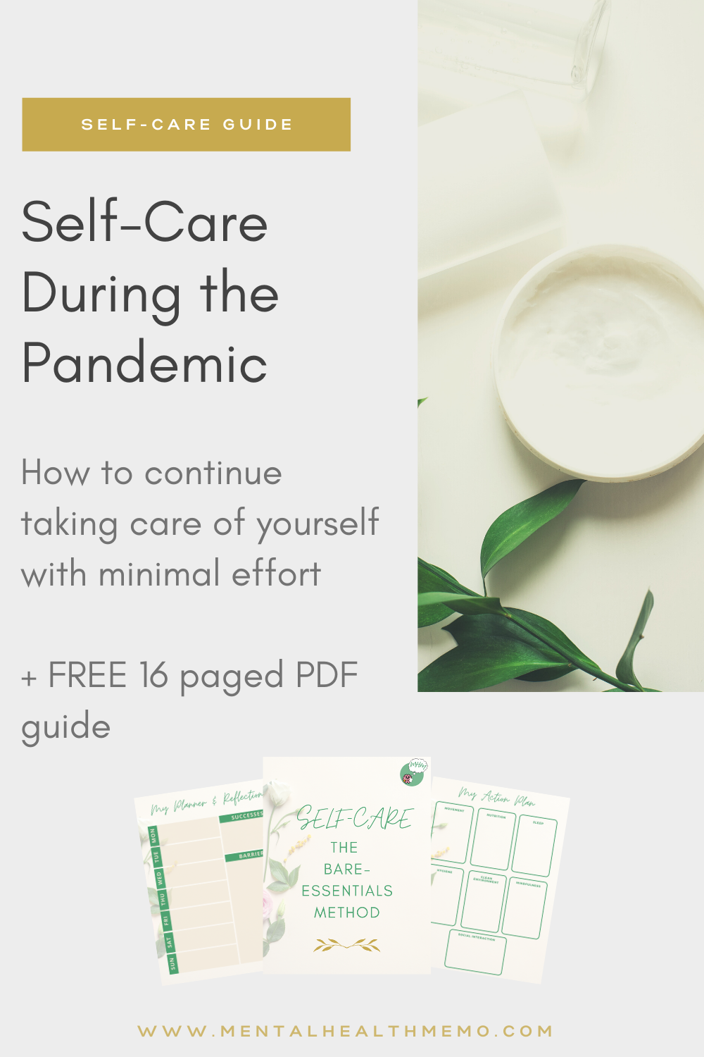 Pin : self-care during the pandemic